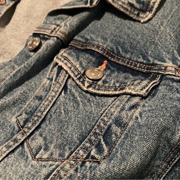 Zara Denim Jacket Large - Picture 4 of 7